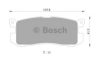 BOSCH 0 986 505 968 Brake Pad Set, disc brake